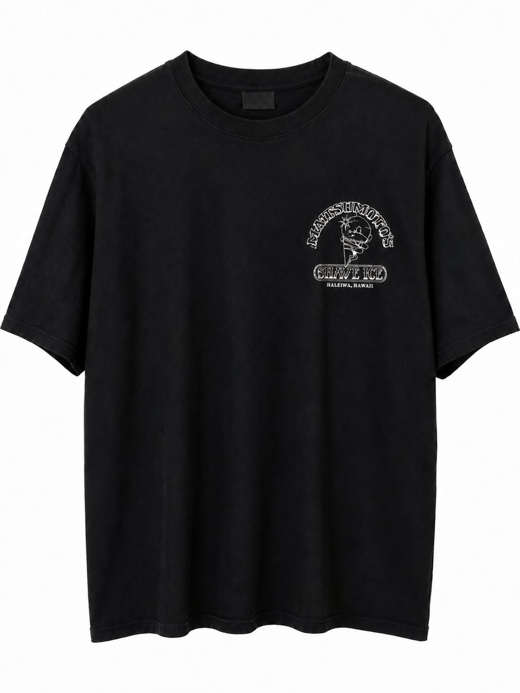 Matsumotos black t-shirt