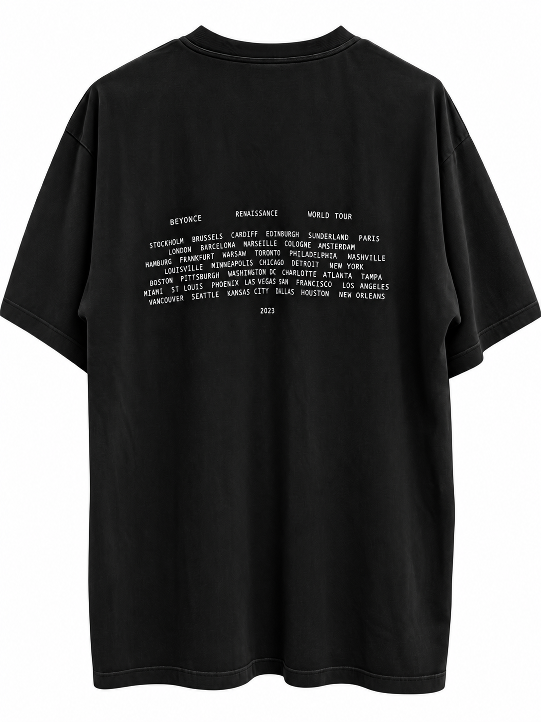 Beyonce RENAISSANCE World tour black t-shirt